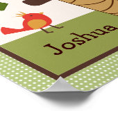 Oerwoud Pals aap persoonlijke gepersonaliseerde ku Poster (Hoek)