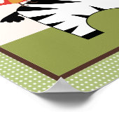 Oerwoud Pals Zebra Persoonlijk KunstPoster Poster (Hoek)