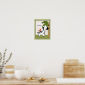 Oerwoud Pals Zebra Persoonlijk KunstPoster Poster (Keuken)