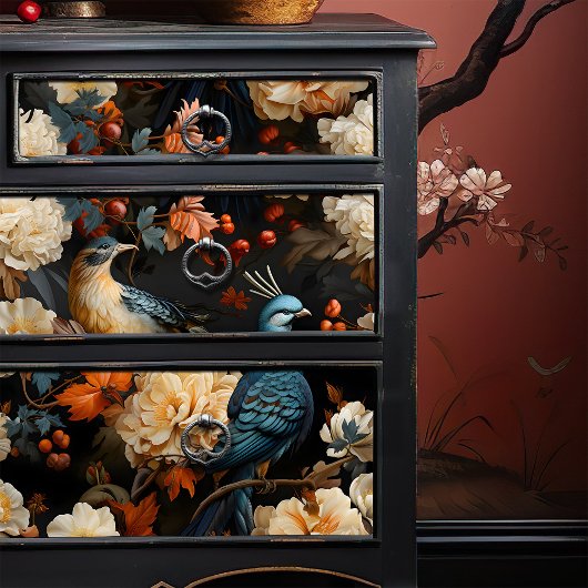 Oerwoud papegaaien Elegant  Victoriaans Boho Tissuepapier