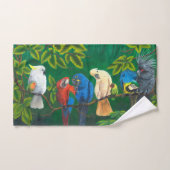 Oerwoud papegaaien Tropisch bos handdoeken (Handdoek)