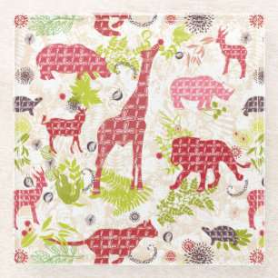 Oerwoud paradijs glazen onderzetter