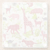 Oerwoud paradijs glazen onderzetter (Achterkant)