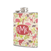 Oerwoud paradijs | Monogram Heupfles (Links)