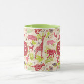 Oerwoud paradijs | Monogram Mok (Midden)