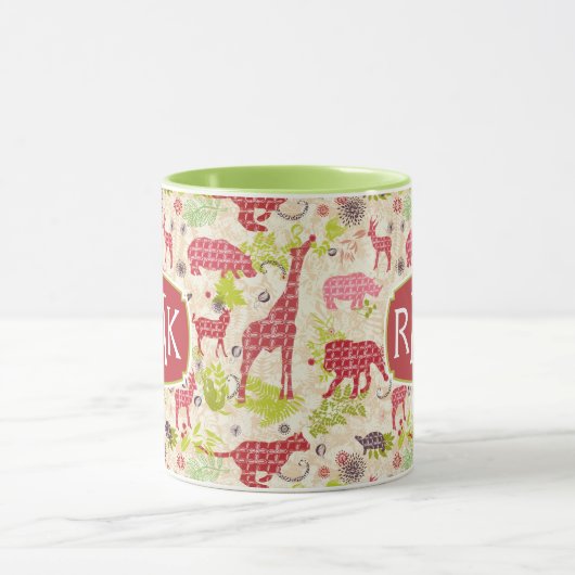 Oerwoud paradijs | Monogram Mok (Midden)