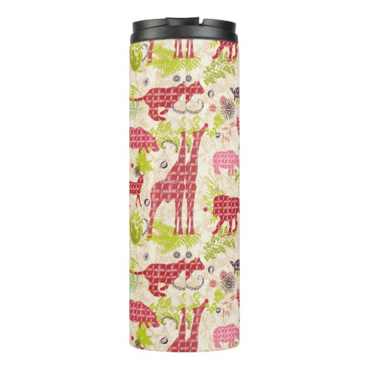 Oerwoud paradijs | Monogram Thermosbeker (Achterkant)