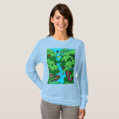 Oerwoud Paradise met Wildlife T-shirt (Voorkant volledig)