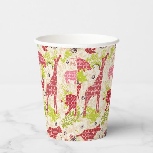 Oerwoud Paradise Papieren Bekers (Rechts)