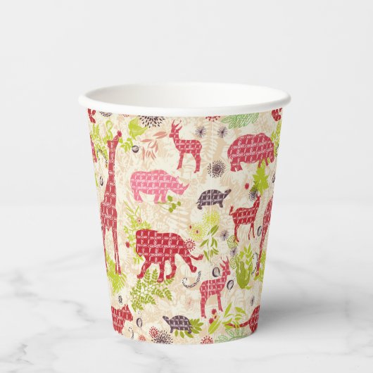 Oerwoud Paradise Papieren Bekers (Voorkant)