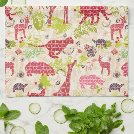 Oerwoud Paradise Theedoek (Gevouwen)