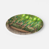 OERWOUD PARTIJEN bladeren en dieren afdrukken Aang Papieren Bordje (Gekanteld)
