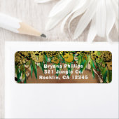 OERWOUD PARTITY Gold Glam Animal Print Birthday Etiket (Insitu)