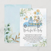 Oerwoud Party Animals Blue Balloons Boeken voor Ba Informatiekaartje (Voorkant / Achterkant)