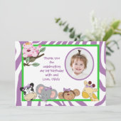 Oerwoud Party Animals Flat bedankt (Staand voorkant)