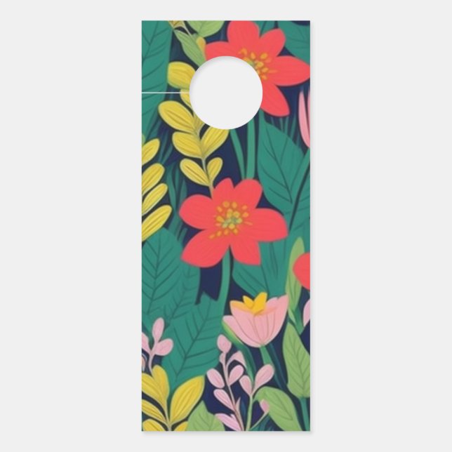 Oerwoud patroon deurhanger (Voorkant)