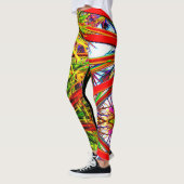 Oerwoud patroon met vulstructuur leggings (Links)