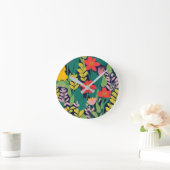 Oerwoud patroon ronde klok (Huis)