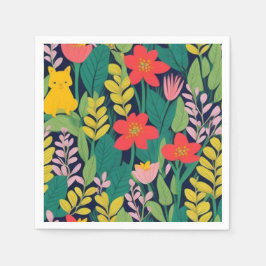 Oerwoud patroon servet