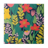 Oerwoud patroon tegeltje (Voorkant)