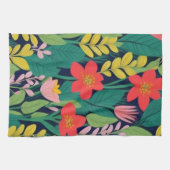 Oerwoud patroon theedoek (Horizontaal)