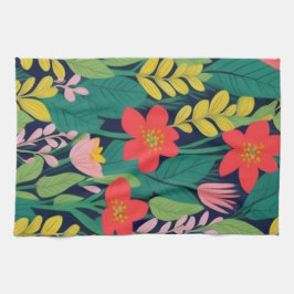 Oerwoud patroon theedoek