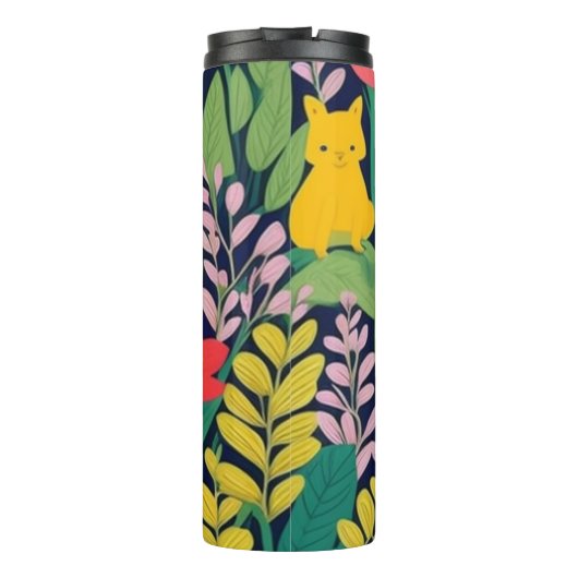 Oerwoud patroon thermosbeker (Achterkant)