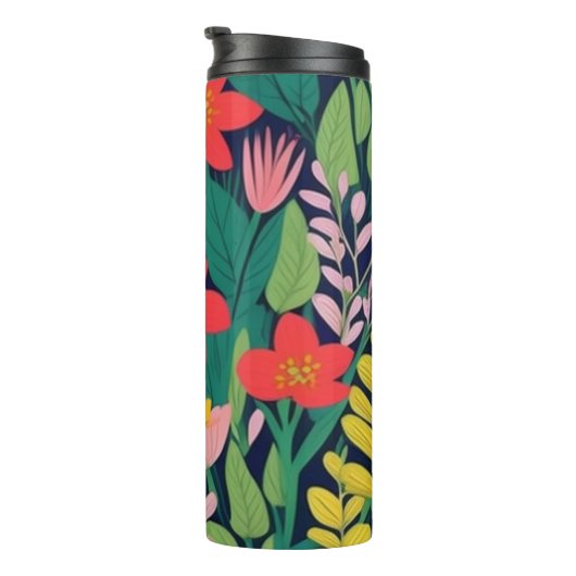 Oerwoud patroon thermosbeker (Geroteerd rechts)