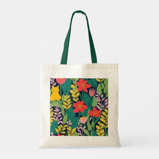 Oerwoud patroon tote bag (Achterkant)