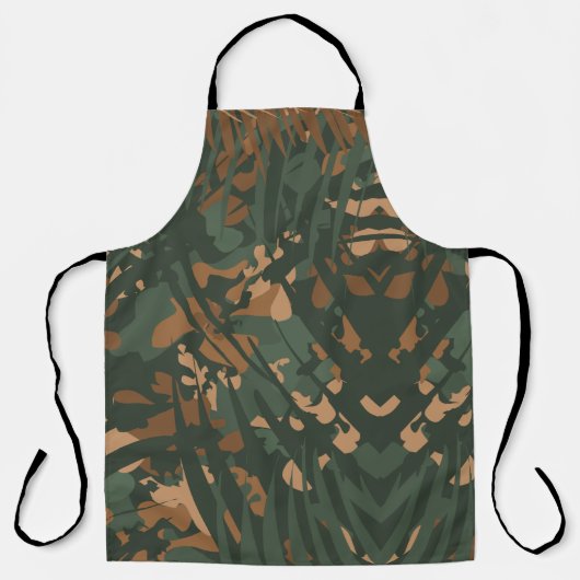 Oerwoud Pattern Camo - Natuur Textuur Schort (Voorkant)