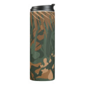 Oerwoud Pattern Camo - Natuur Textuur Thermosbeker (Gedraaid links)