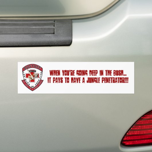 Oerwoud Penetrator Bumpersticker (Op auto)
