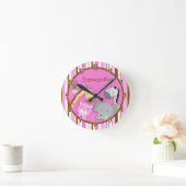 Oerwoud Play Safari Zoo Animal Personalized Clock Ronde Klok (Huis)