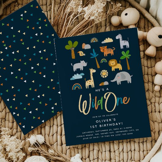 Oerwoud plezier voor het verjaardagsbeest - 1e ver kaart