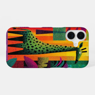 Oerwoud Pop Giraffe Telefoonhoes iPhone 16 Hoesje