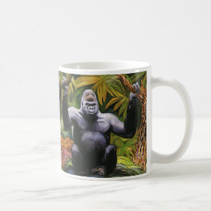  Oerwoud primaat, Silverback Lowland Gorilla Koffiemok