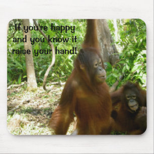 Oerwoud Primate Animal Happy Nursery Rhyme Muismat