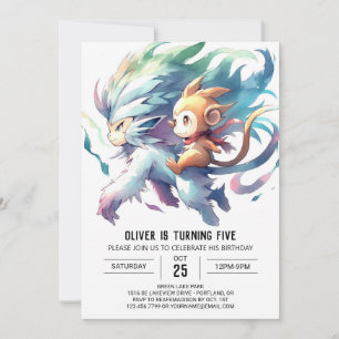 Oerwoud Printable Monkey Birthday Kaart