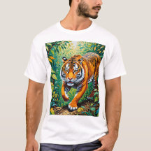 Oerwoud Prowler - Tijger in Gond Art