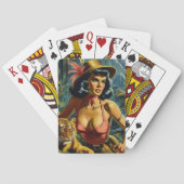 Oerwoud Pulp Meisje Pokerkaarten (Achterkant)