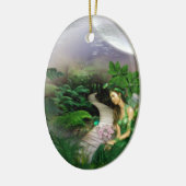 Oerwoud reflectie keramisch ornament (Links)