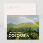 Oerwoud Regenboog Bogota Colombia Briefkaart (Voorkant / Achterkant)