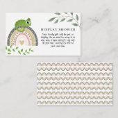 Oerwoud, regenboog en kameleon Baby display douche Informatiekaartje (Voorkant / Achterkant)