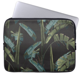 Oerwoud regenwoud. Exotisch plant, bananen. Laptop Sleeve