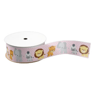 Oerwoud Ribbon roze Grosgrain Lint