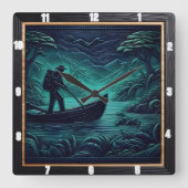 Oerwoud River Expedition Vierkante Klok (Voorkant)