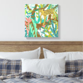 Oerwoud Roar - Cheetah Canvas Afdruk (Insitu (Slaapkamer))