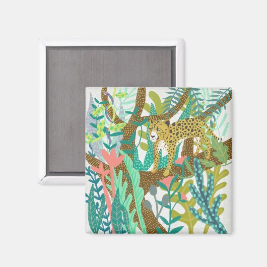 Oerwoud Roar - Cheetah Magneet (Voorkant / Achterkant)