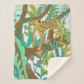 Oerwoud Roar - Cheetah Sherpa Deken (Voorkant)