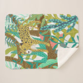 Oerwoud Roar - Cheetah Sherpa Deken (Voorkant (horizontaal))